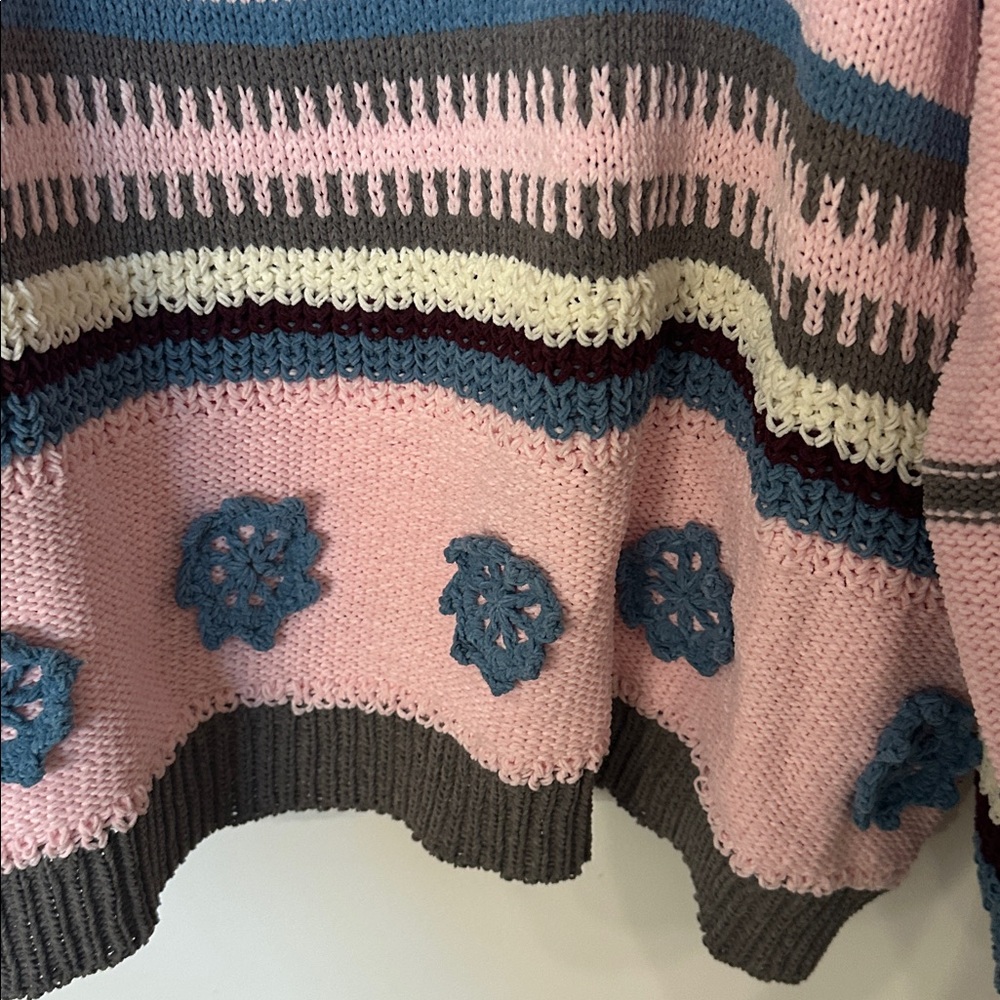 POL oversized Women's Multicolor Chenille Sweater - Picture 7 of 7